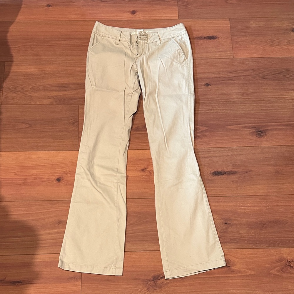 Women's Khaki Flared Pants